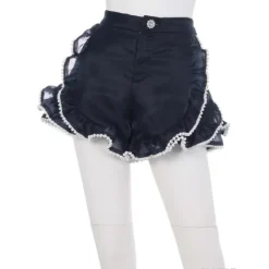 Swankiss Ruffled Organdy Shorts