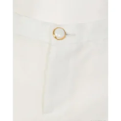 Swankiss Ruffled Organdy Shorts