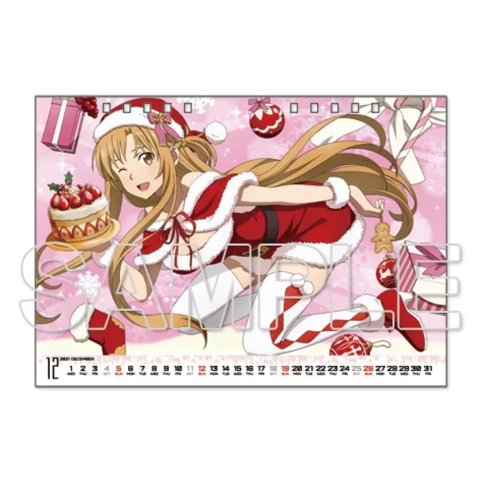 Sword Art Online Asuna 2021 Desktop Calendar