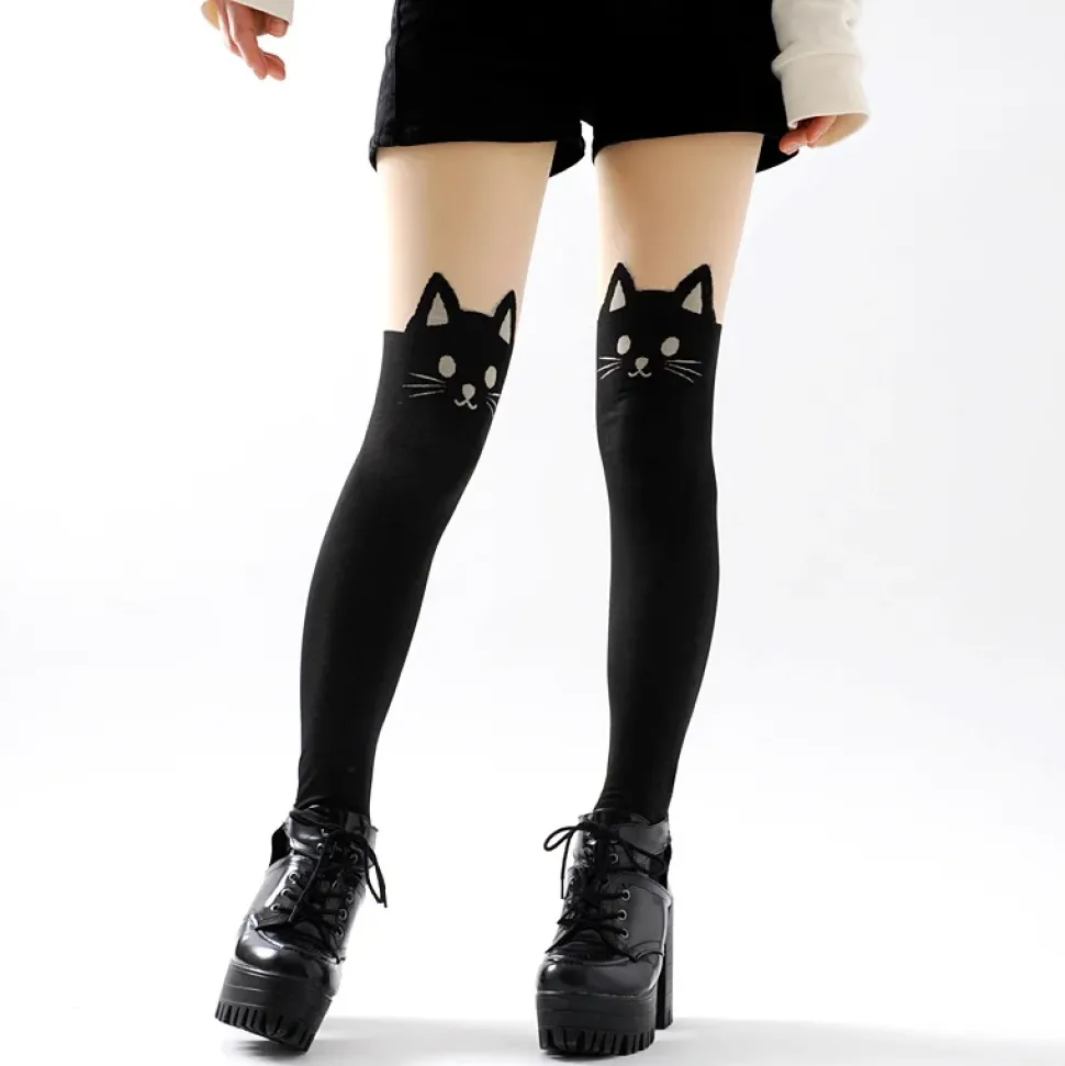Takeuchi Color Animal Fake Thigh-High Tights
