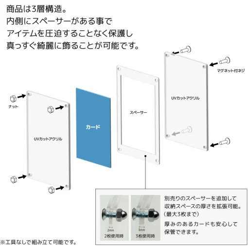 The Case 99 Magnetic Display Case: Chocolate Sticker Size R (Set of 5)