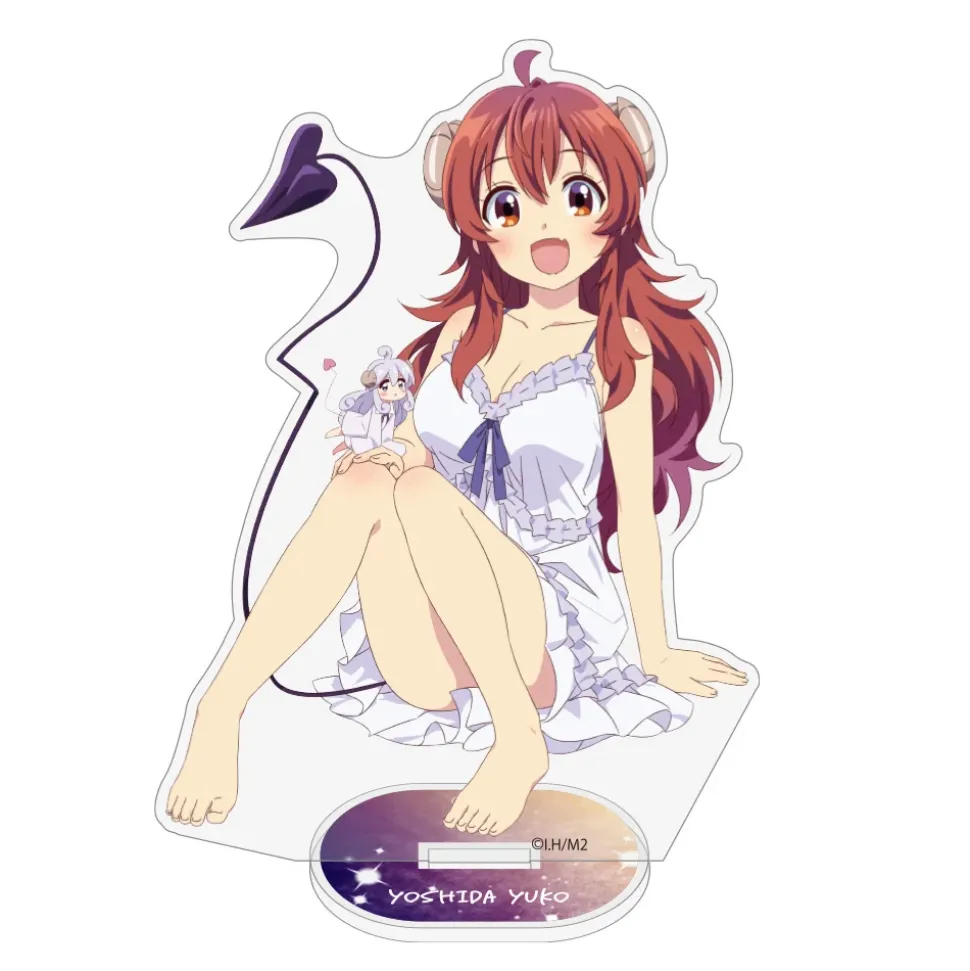 The Demon Girl Next Door Season 2 Acrylic Stand Yuko Yoshida: Sleepover Ver.