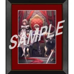 The Demon Sword Master of Excalibur Academy Completion Commemoration A4 Chara Fine Graph Leonis & Shary & Blackus