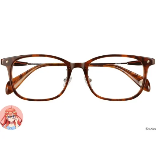 The Quintessential Quintuplets Specials2 Glass Frame w/ Original Eyeglass Case & Cleaning Cloth Set Itsuki Nakano Model