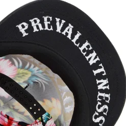 Tokyo Flower Pattern Flat Bill Hat