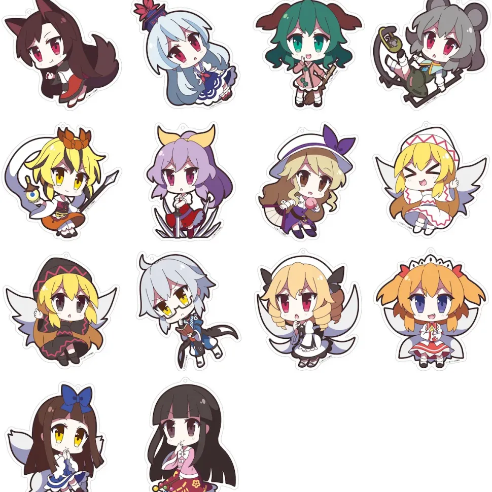 Touhou Project Yurutto Touhou Acrylic Keychain Charm Collection Vol. 4