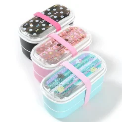 Trendy Double-Decker Bento Box