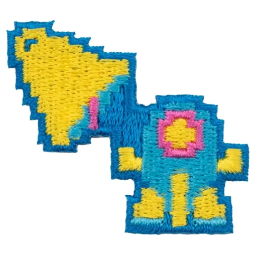 TwinBee Embroidered Sticker TwinBee & Bell