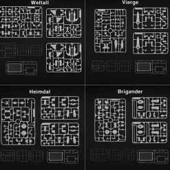 Xenogears Structure Arts 1/144 Scale Plastic Model Kit Series Vol. 1 Set (Re-run)