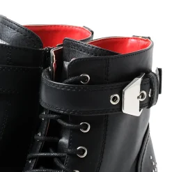 YOSUKE 2015SS Studded Cross Laced Boots