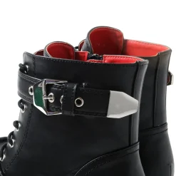 YOSUKE 2015SS Studded Cross Laced Boots