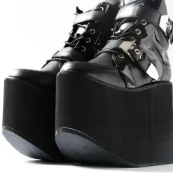 YOSUKE 2015SS Ultra Thick Soled Double Belt Boots