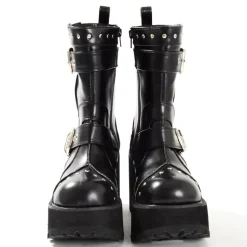 YOSUKE USA Mid-Calf Chunky Boots