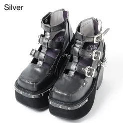 YOSUKE USA Thick-Soled Belt Shoes