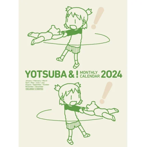 Yotsuba&! 2024 Wall Calendar
