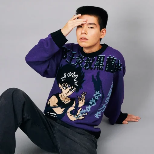 Yu Yu Hakusho Ugly Sweater Hiei