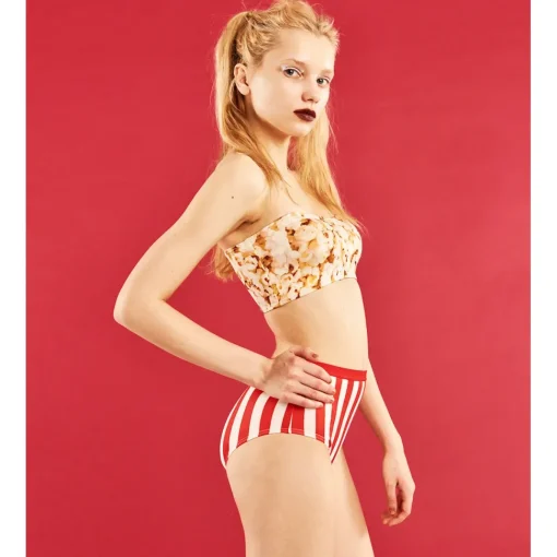 YUMMY MART Eat Tube Bra & Panty Set