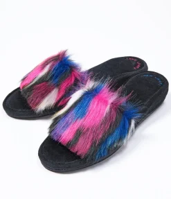YUMMY MART Fake Fur Slippers