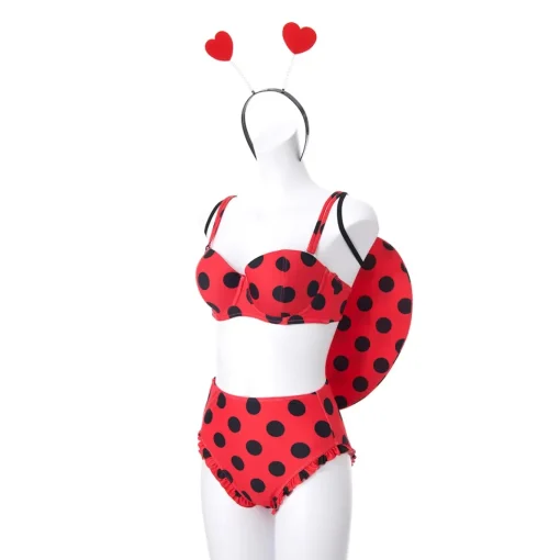 YUMMY MART Ladybug Swimsuit Set