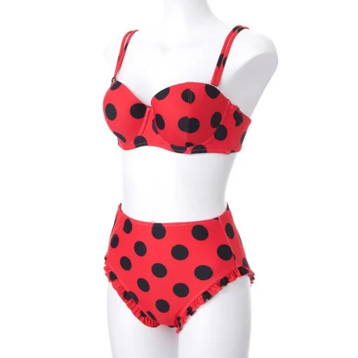 YUMMY MART Ladybug Swimsuit Set