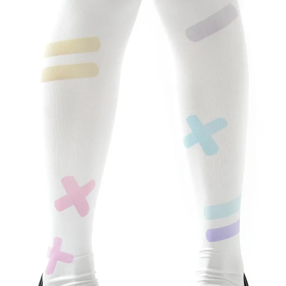 Zettairyoiki Colorful Band-Aid Thigh-High Tights