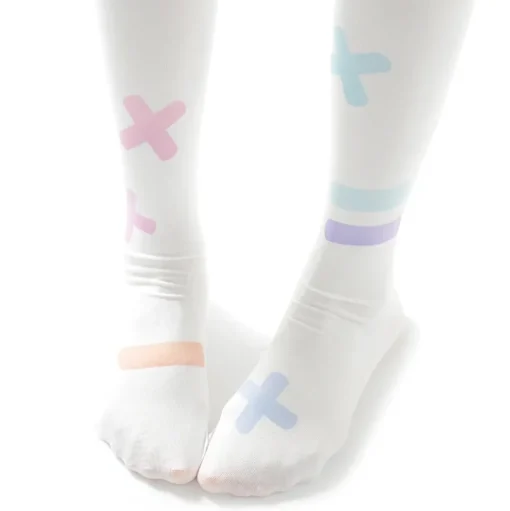 Zettairyoiki Colorful Band-Aid Thigh-High Tights