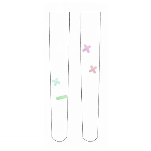 Zettairyoiki Colorful Band-Aid Thigh-High Tights