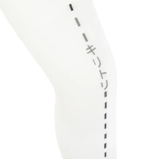 Zettairyoiki Cut Along the Line Knee-High Tights (White)