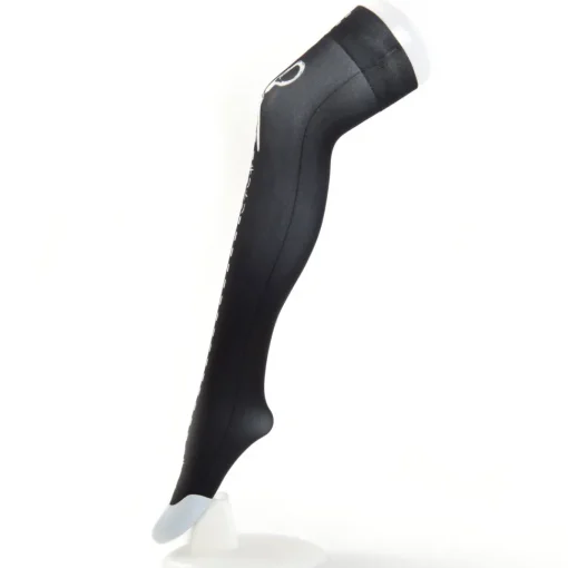 Zettairyoiki Cut Along the Line Knee-High Tights (Black)