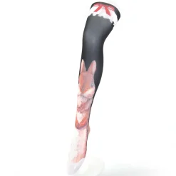 Zettairyoiki Double Rabbit Knee-High Tights (Black)