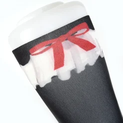 Zettairyoiki Double Rabbit Knee-High Tights (Black)