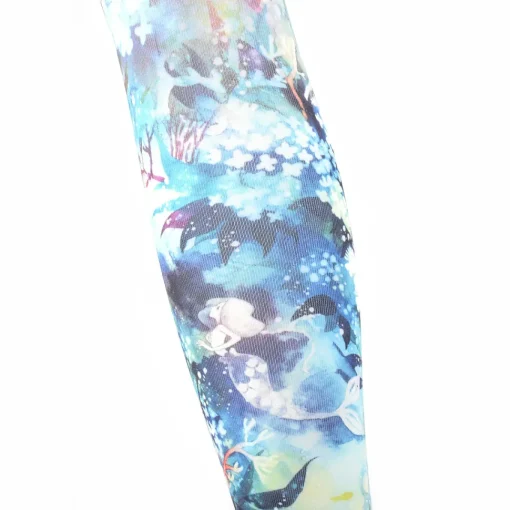Zettairyoiki Flowers Blooming Underwater Thigh-High Tights