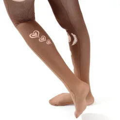 Zettairyoiki Latte Art Thigh-High Tights